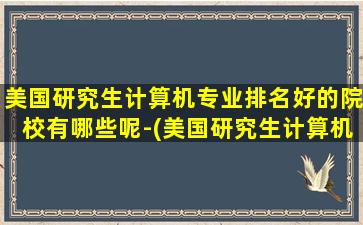 美国研究生计算机专业排名好的院校有哪些呢-(美国研究生计算机专业排名大学)