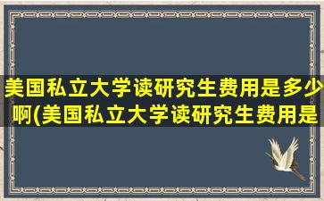 美国私立大学读研究生费用是多少啊(美国私立大学读研究生费用是多少一年)