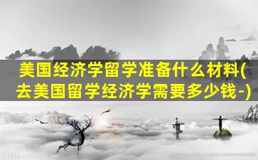 美国经济学留学准备什么材料(去美国留学经济学需要多少钱-)