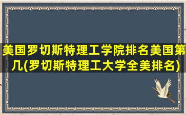 美国罗切斯特理工学院排名美国第几(罗切斯特理工大学全美排名)