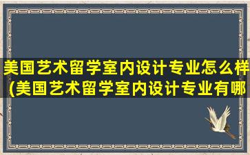 美国艺术留学室内设计专业怎么样(美国艺术留学室内设计专业有哪些)