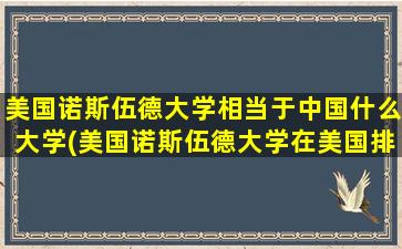 美国诺斯伍德大学相当于中国什么大学(美国诺斯伍德大学在美国排名)