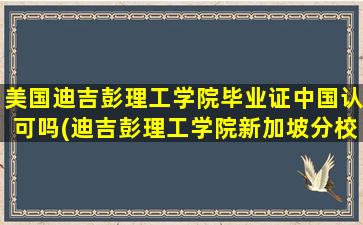 美国迪吉彭理工学院毕业证中国认可吗(迪吉彭理工学院新加坡分校)