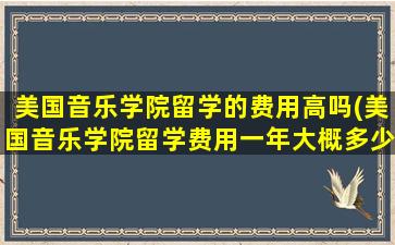 美国音乐学院留学的费用高吗(美国音乐学院留学费用一年大概多少人民币)