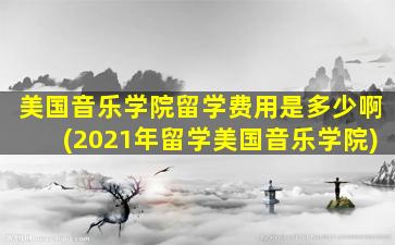 美国音乐学院留学费用是多少啊(2021年留学美国音乐学院)