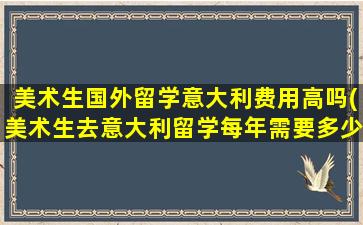 美术生国外留学意大利费用高吗(美术生去意大利留学每年需要多少钱)