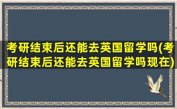 考研结束后还能去英国留学吗(考研结束后还能去英国留学吗现在)