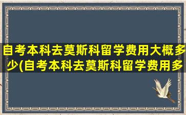 自考本科去莫斯科留学费用大概多少(自考本科去莫斯科留学费用多少钱)