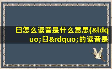 臼怎么读音是什么意思(“臼”的读音是什么)