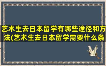 艺术生去日本留学有哪些途径和方法(艺术生去日本留学需要什么条件)