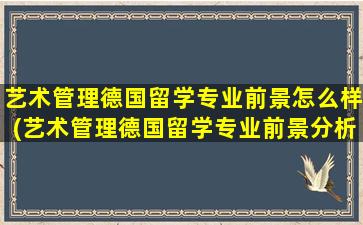 艺术管理德国留学专业前景怎么样(艺术管理德国留学专业前景分析)