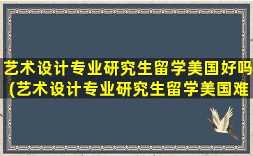 艺术设计专业研究生留学美国好吗(艺术设计专业研究生留学美国难吗)