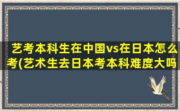 艺考本科生在中国vs在日本怎么考(艺术生去日本考本科难度大吗)