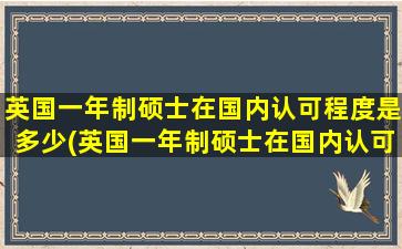 英国一年制硕士在国内认可程度是多少(英国一年制硕士在国内认可程度怎么样)