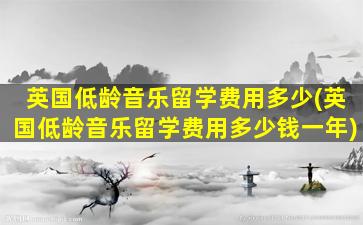 英国低龄音乐留学费用多少(英国低龄音乐留学费用多少钱一年)