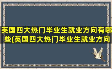 英国四大热门毕业生就业方向有哪些(英国四大热门毕业生就业方向)