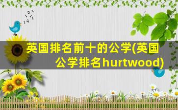 英国排名前十的公学(英国公学排名hurtwood)