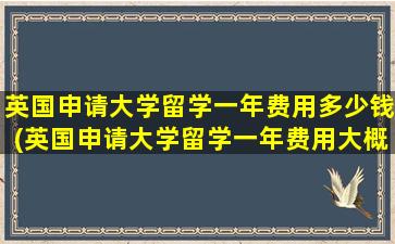 英国申请大学留学一年费用多少钱(英国申请大学留学一年费用大概多少)