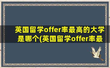 英国留学offer率最高的大学是哪个(英国留学offer率最高的大学是)