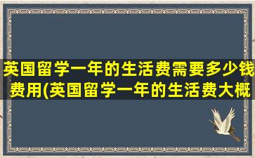 英国留学一年的生活费需要多少钱费用(英国留学一年的生活费大概需要多少)