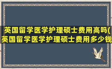 英国留学医学护理硕士费用高吗(英国留学医学护理硕士费用多少钱)