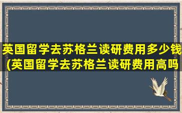 英国留学去苏格兰读研费用多少钱(英国留学去苏格兰读研费用高吗)