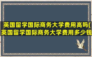 英国留学国际商务大学费用高吗(英国留学国际商务大学费用多少钱)