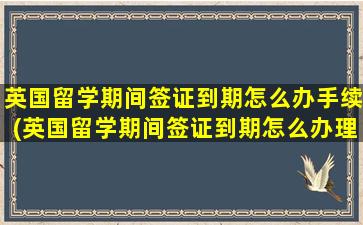 英国留学期间签证到期怎么办手续(英国留学期间签证到期怎么办理手续)