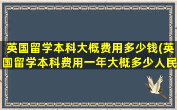 英国留学本科大概费用多少钱(英国留学本科费用一年大概多少人民币)