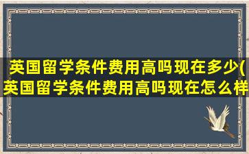 英国留学条件费用高吗现在多少(英国留学条件费用高吗现在怎么样)