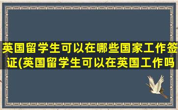 英国留学生可以在哪些国家工作签证(英国留学生可以在英国工作吗)