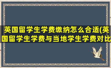 英国留学生学费缴纳怎么合适(英国留学生学费与当地学生学费对比)