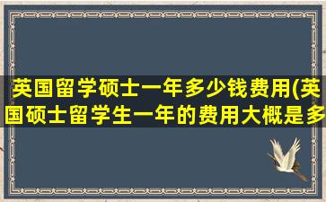 英国留学硕士一年多少钱费用(英国硕士留学生一年的费用大概是多少)