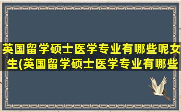 英国留学硕士医学专业有哪些呢女生(英国留学硕士医学专业有哪些呢学生)