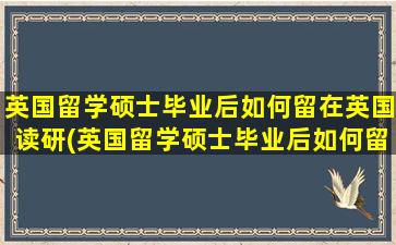 英国留学硕士毕业后如何留在英国读研(英国留学硕士毕业后如何留在英国读书)