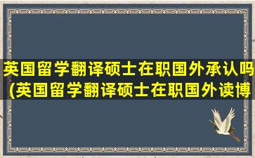 英国留学翻译硕士在职国外承认吗(英国留学翻译硕士在职国外读博)