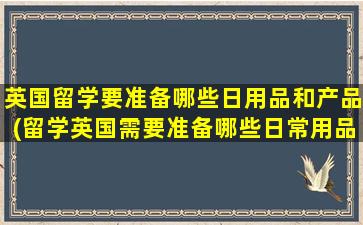 英国留学要准备哪些日用品和产品(留学英国需要准备哪些日常用品)