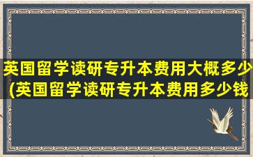 英国留学读研专升本费用大概多少(英国留学读研专升本费用多少钱)