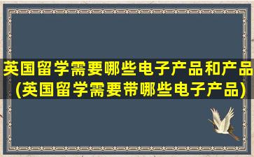 英国留学需要哪些电子产品和产品(英国留学需要带哪些电子产品)