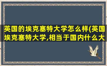 英国的埃克塞特大学怎么样(英国埃克塞特大学,相当于国内什么大学)