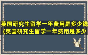 英国研究生留学一年费用是多少钱(英国研究生留学一年费用是多少人民币)