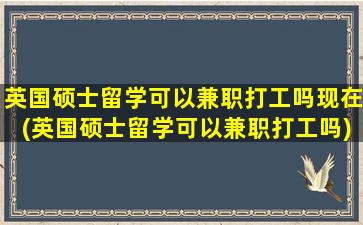 英国硕士留学可以兼职打工吗现在(英国硕士留学可以兼职打工吗)