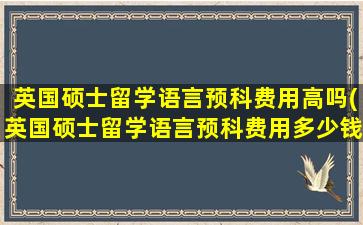 英国硕士留学语言预科费用高吗(英国硕士留学语言预科费用多少钱)