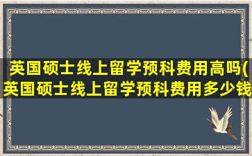 英国硕士线上留学预科费用高吗(英国硕士线上留学预科费用多少钱)