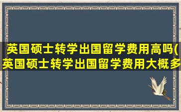 英国硕士转学出国留学费用高吗(英国硕士转学出国留学费用大概多少)