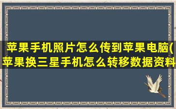 苹果手机照片怎么传到苹果电脑(苹果换三星手机怎么转移数据资料)