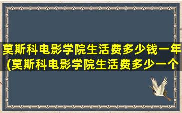 莫斯科电影学院生活费多少钱一年(莫斯科电影学院生活费多少一个月)