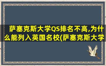 萨塞克斯大学QS排名不高,为什么能列入英国名校(萨塞克斯大学qs排名历年)