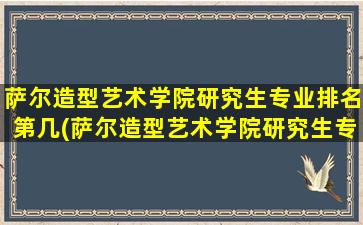 萨尔造型艺术学院研究生专业排名第几(萨尔造型艺术学院研究生专业排名)