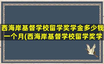 西海岸基督学校留学奖学金多少钱一个月(西海岸基督学校留学奖学金多少钱啊)